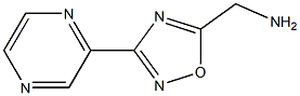 C-(3-Pyrazin-2-yl-[1,2,4]oxadiazol-5-yl)-MethylaMine 结构式