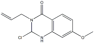 3-allyl-2-chloro-7-Methoxy-2,3-dihydroquinazolin-4(1H)-one 结构式