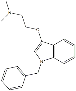 [2-(1-Benzyl-1H-indol-3-yloxy)-ethyl]-diMethyl-aMine 结构式