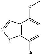 7-溴-4-甲氧基-1H-吲唑 结构式