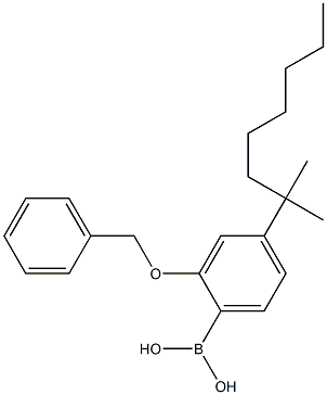 [4-(1,1-DiMethylheptyl)-2-(phenylMethoxy)phenyl]dihydroxy Borane 结构式
