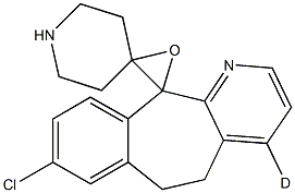 8-Chloro-6,11-dihydro-11-(4-piperidinylidene)-5H-benzo[5,6]cyclohepta[1,2-b]pyridine-d 1-Oxide 结构式