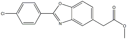 2-(4-Chlorophenyl)-5-benzoxazoleacetic Acid Methyl Ester 结构式