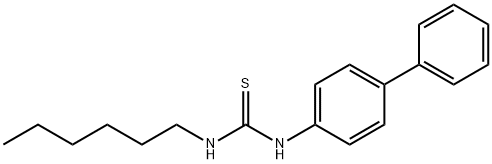 1-([1,1'-联苯] -4-基)-3-己基硫脲 结构式