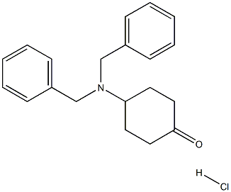 4-(二苄基氨基)环己酮盐酸盐 结构式