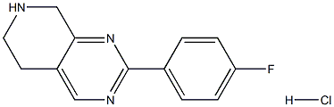 2-(4-Fluoro-phenyl)-5,6,7,8-tetrahydro-pyrido[3,4-d]pyriMidine hydrochloride 结构式