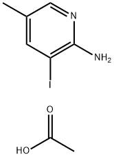 3-Iodo-5-Methyl-pyridin-2-ylaMine acetate 结构式