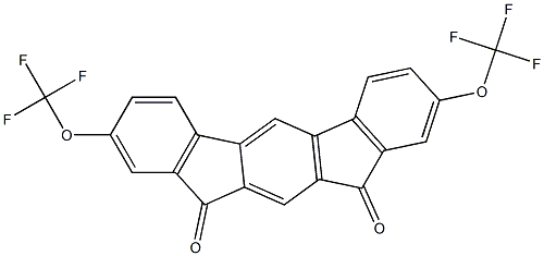5,11-双(三氟甲氧基)茚并[2,1-B]芴-1,3-二酮 结构式