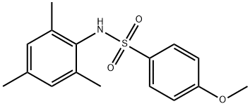 4-甲氧基-N-(2,4,6-三甲基苯)苯磺酰胺 结构式