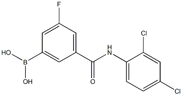 5-(2,4-DichlorophenylcarbaMoyl)-3-fluorobenzeneboronic acid, 97% 结构式