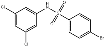 4-溴-N-(3,5-二氯苯基)苯磺酰胺 结构式