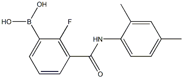 3-(2,4-DiMethylphenylcarbaMoyl)-2-fluorobenzeneboronic acid, 97% 结构式