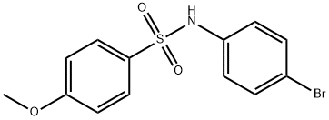 N-(4-溴苯)-4-甲氧基苯磺酰胺 结构式