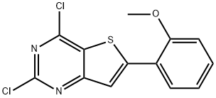 2,4-二氯-6-(2-甲氧基苯基)噻吩并[3,2-D]嘧啶 结构式