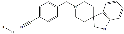 1'-(4-Cyano-benzyl)-spiro[indoline-3,4'-piperidine] hydrochloride 结构式