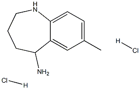 7-甲基-2,3,4,5-四氢苯并[B]氮杂卓-5-胺盐酸盐 结构式