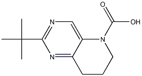 2-tert-Butyl-7,8-dihydro-6H-pyrido[3,2-d]pyriMidine-5-carboxylic acid 结构式