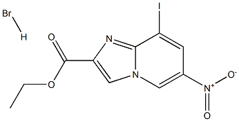 8-Iodo-6-nitro-iMidazo[1,2-a]pyridine-2-carboxylic acid ethyl ester hydrobroMide 结构式