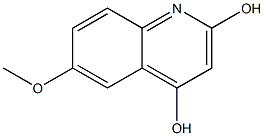 6-Methoxy-quinoline-2,4-diol 结构式