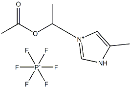 1-乙酸乙酯基-3-甲基咪唑六氟磷酸盐 结构式