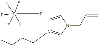 1-烯丙基-3-丁基咪唑六氟磷酸盐 结构式