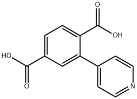 2-(4-吡啶基)对苯二甲酸 结构式