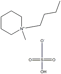 N-丁基-N-甲基哌啶硫酸氢盐 结构式