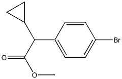Methyl (4-broMophenyl)(cyclopropyl)acetate 结构式
