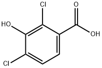 2,4-二氯-3-羟基苯甲酸 结构式