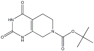 2,4-二氧代-1,2,3,4,5,6-六氢吡啶并[3,4-D]嘧啶-7(8H)-甲酸叔丁酯 结构式