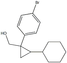 (1-(4-broMophenyl)-2-cyclohexylcyclopropyl)Methanol 结构式