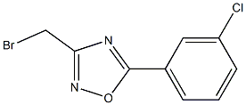 3-(broMoMethyl)-5-(3-chlorophenyl)-1,2,4-oxadiazole 结构式