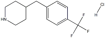 4-(4-(三氟甲基)苄基)哌啶盐酸盐 结构式