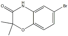 6-BROMO-2,2-DIMETHYL-2H-BENZO[B][1,4]OXAZIN-3(4H)-ONE 结构式