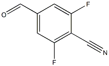 3,5-二氟-4-腈基苯甲醛 结构式