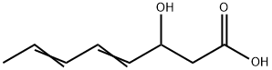 trans,trans-3-Hydroxyocta-4,6-dienoic acid 结构式