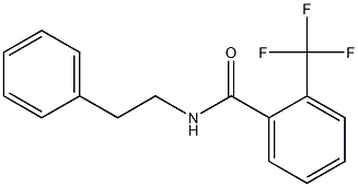 N-(2-苯乙基)-2-(三氟甲基)苯甲酰胺 结构式