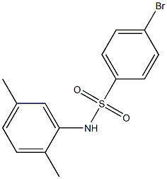 4-溴-N-(2,5-二甲基苯基)苯磺酰胺 结构式