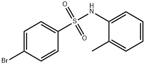 4-溴-N-(2-甲基苯基)苯磺酰胺 结构式