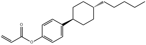 4-(反式-4-戊基环己基)苯基丙烯酸酯 结构式