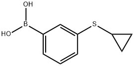 3-(环丙硫基)苯基硼酸 结构式