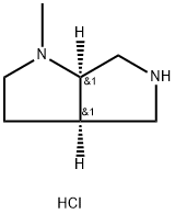 (3AR,6AR)-1-甲基六氢吡咯并[3,4-B]吡咯双盐酸盐 结构式