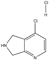 4-chloro-6,7-dihydro-5H-pyrrolo[3,4-b]pyridine hydrochloride 结构式