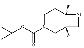 (1S,6R)-3-BOC-3,7-二氮杂双环[4.2.0]辛烷 结构式