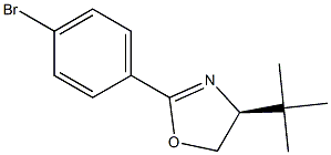 (S)-2-(4-Bromophenyl)-4-tert-butyl-4,5-dihydrooxazole 结构式