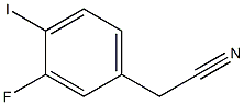 3-氟-4-碘苯乙腈 结构式