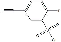 5-氰基-2-氟苯磺酰氯 结构式