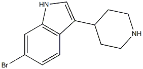 6-溴-3-(哌啶-4-基)-1H-吲哚 结构式