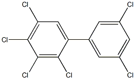 2,3,3',4,5,5'-Hexachlorobiphenyl Solution 结构式