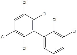 2,2',3,3',5,6-Hexachlorobiphenyl Solution 结构式